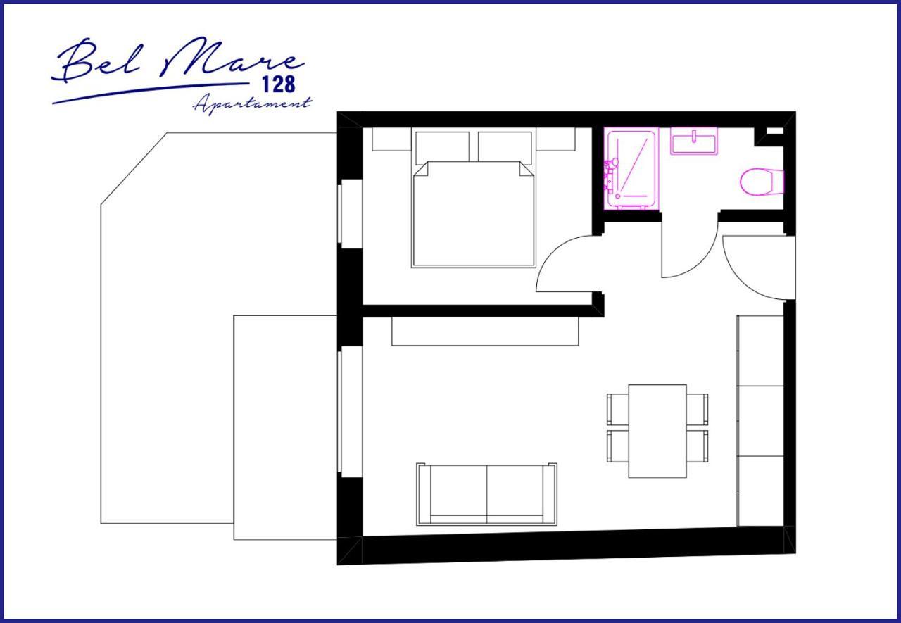 Bel Mare Apartament 128 Z Ogrodkiem Misdroy Exterior foto